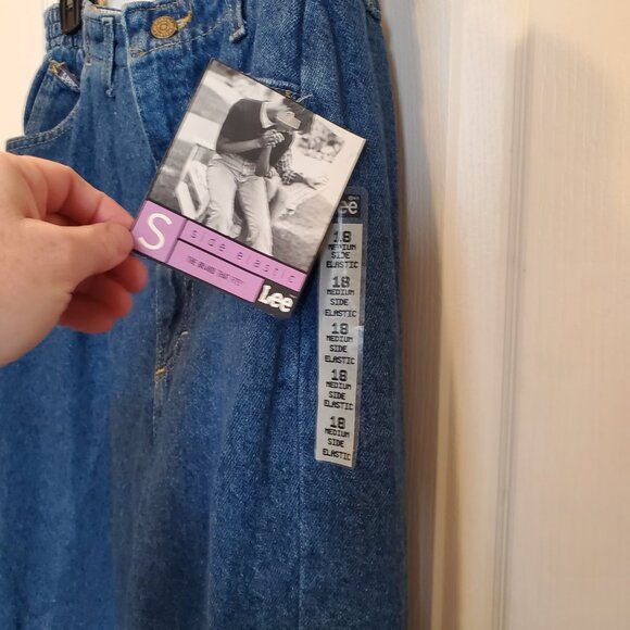 NWT VINTAGE old stock Lee classic Mom Jeans w/elastic waist band - 18 - Picture 3 of 6
